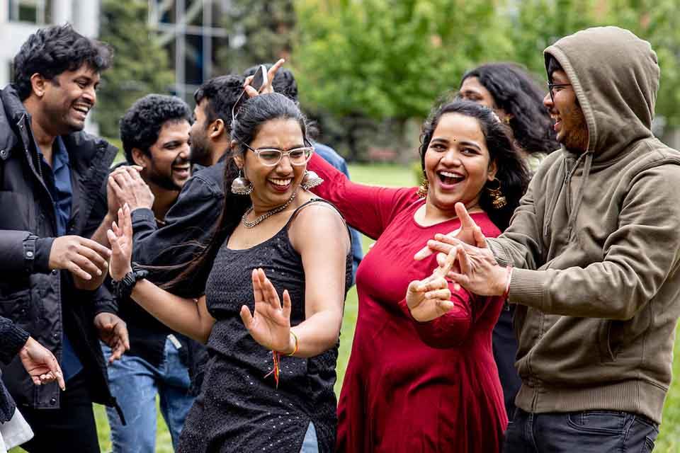 Students dancing at Billiken World Fest 2023