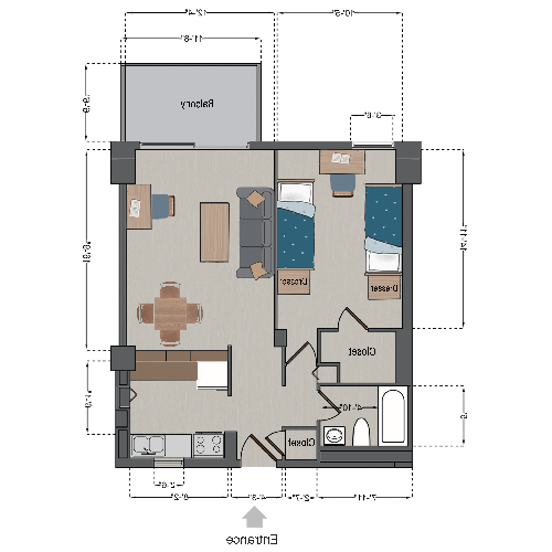 Marchetti Double Floor Plan 