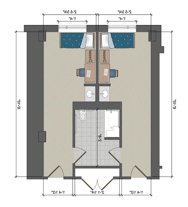 ADA-Certified Single Semi-Suite